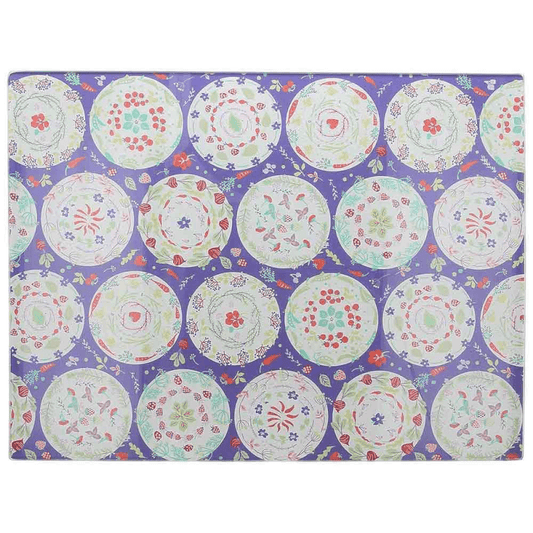 Tabla de cortar de vidrio templado 25x35 cm en vidrio templado multicolor