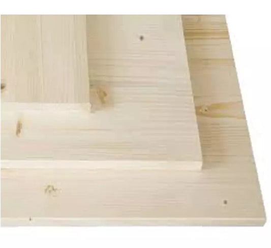 Panel de mesa de madera laminada de abeto - Espesor 28 mm (200x40 cm)