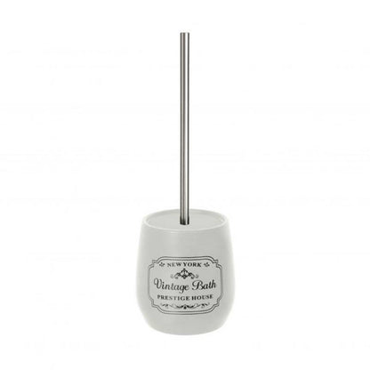 Elegantly designed toilet brush holder "New York" in white.