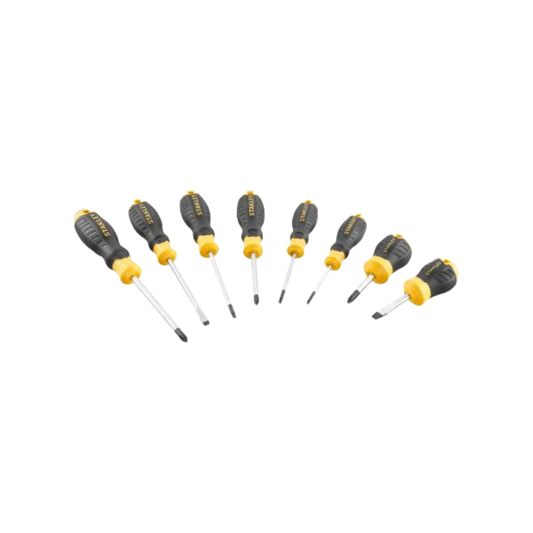 High-Quality Set of 8 Chrome Vanadium Steel Screwdrivers