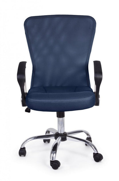 Brisbane blue fabric office chair