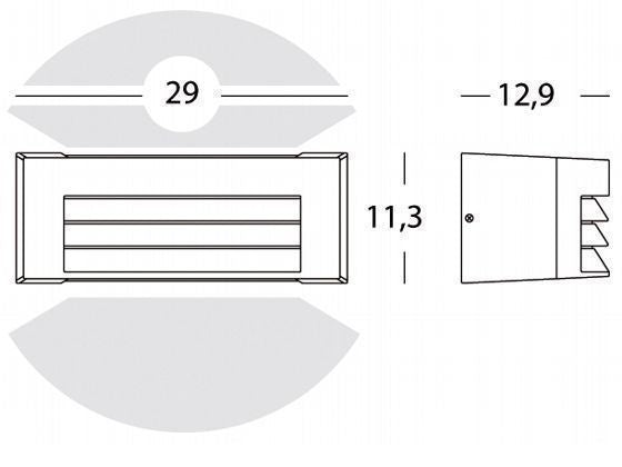 E27 Wandleuchte Tosca Graphite Line