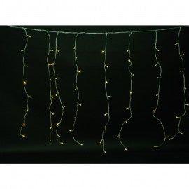 Curtain with 144 warm white led lights with rain effect