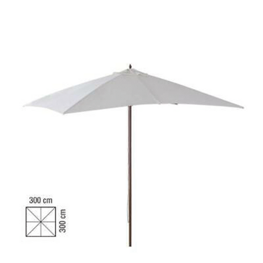 3 x 3 white wooden umbrella