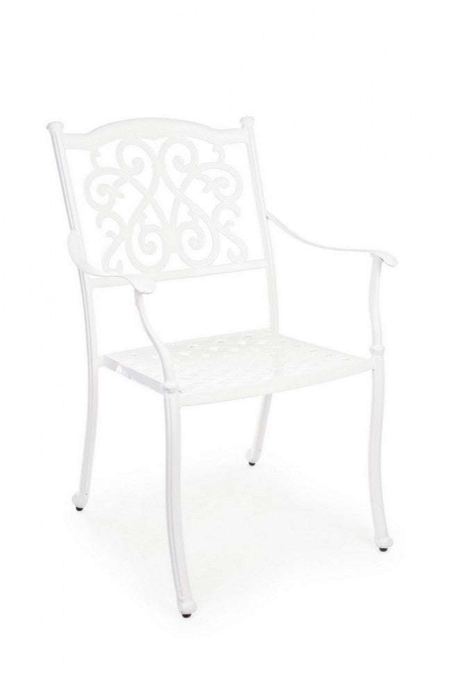 Silla De Exterior Con Reposabrazos Ivrea Blanca