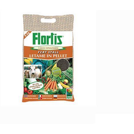 Flortis Pellet Natural Fertilizer from Manure for Lawns and Gardens of 5kg