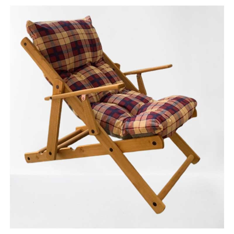 Adjustable wooden relax armchair