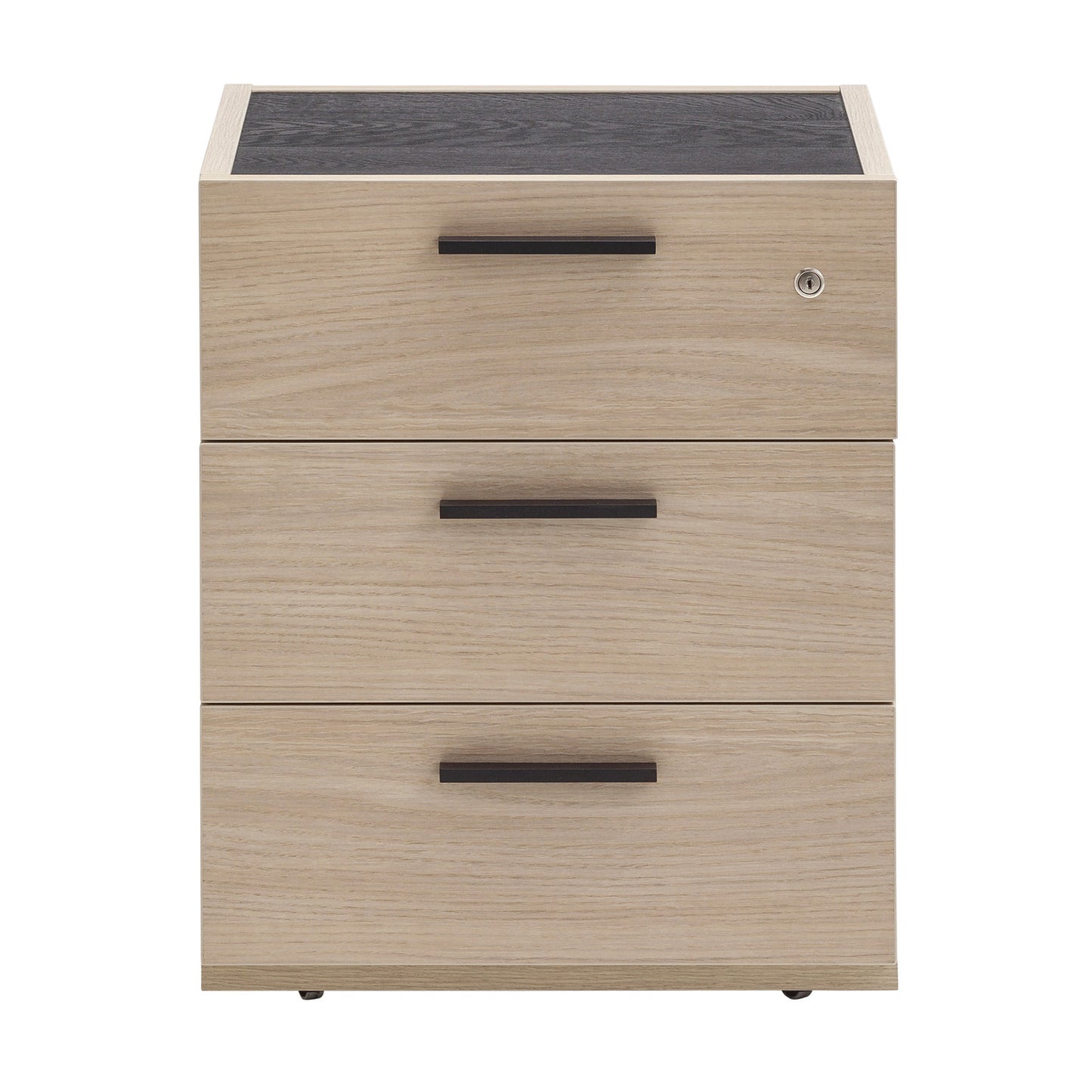 Low Chest of Drawers with 3 Drawers and Wheels H61xW50xD47