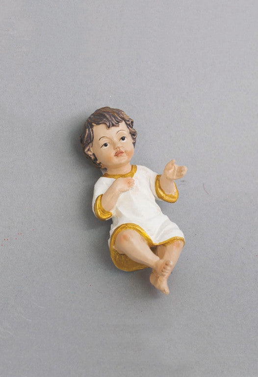 Niño de Resina 10cm en caja de decoración navideña