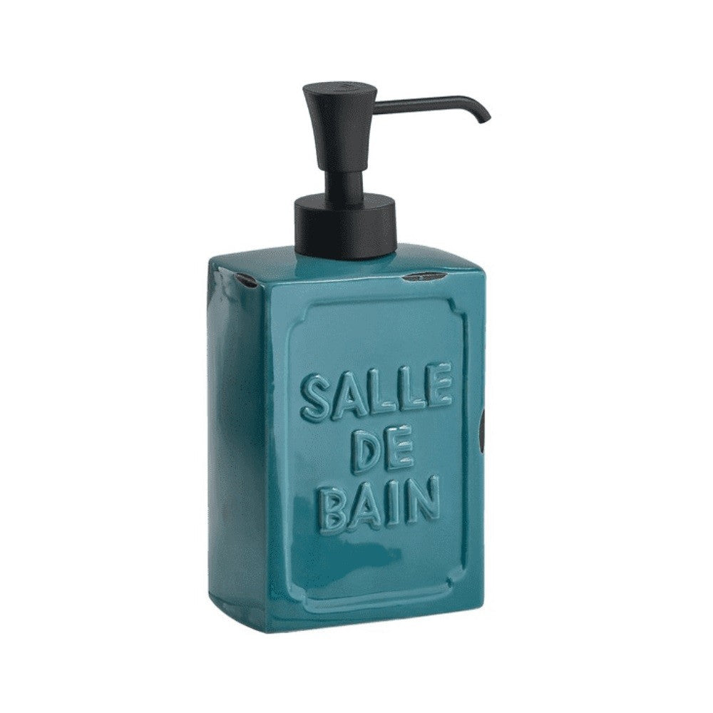 Vivienne Gedy blue ceramic soap dispenser