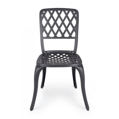 External Anthracite Aluminum Chair Cm 44 X 46 X 89H