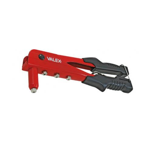 Riveter For Rivets 4 Interchangeable Steel Heads Pliers Gun Valex