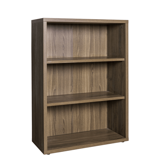 Davinci low bookcase with 3 walnut