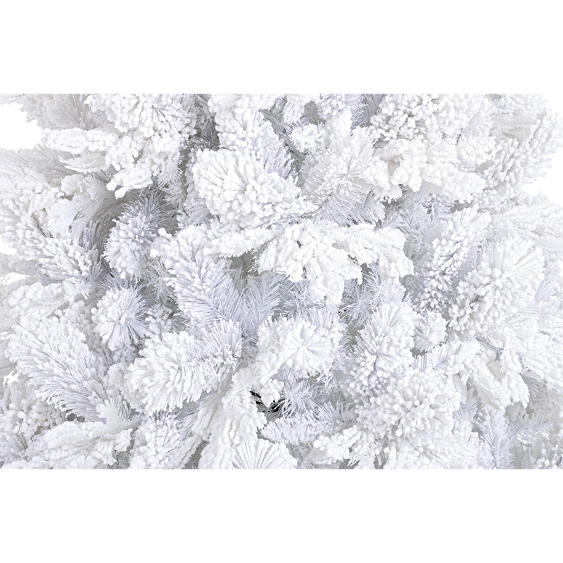 Alberg white snow-covered Christmas tree H 210 x Ø130 cm