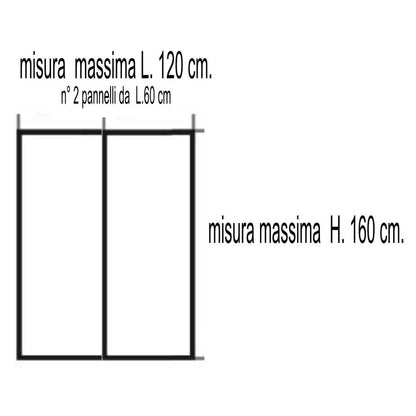 Moskitonetz ECCO MAGNET 120X160 WEISS X FEINST