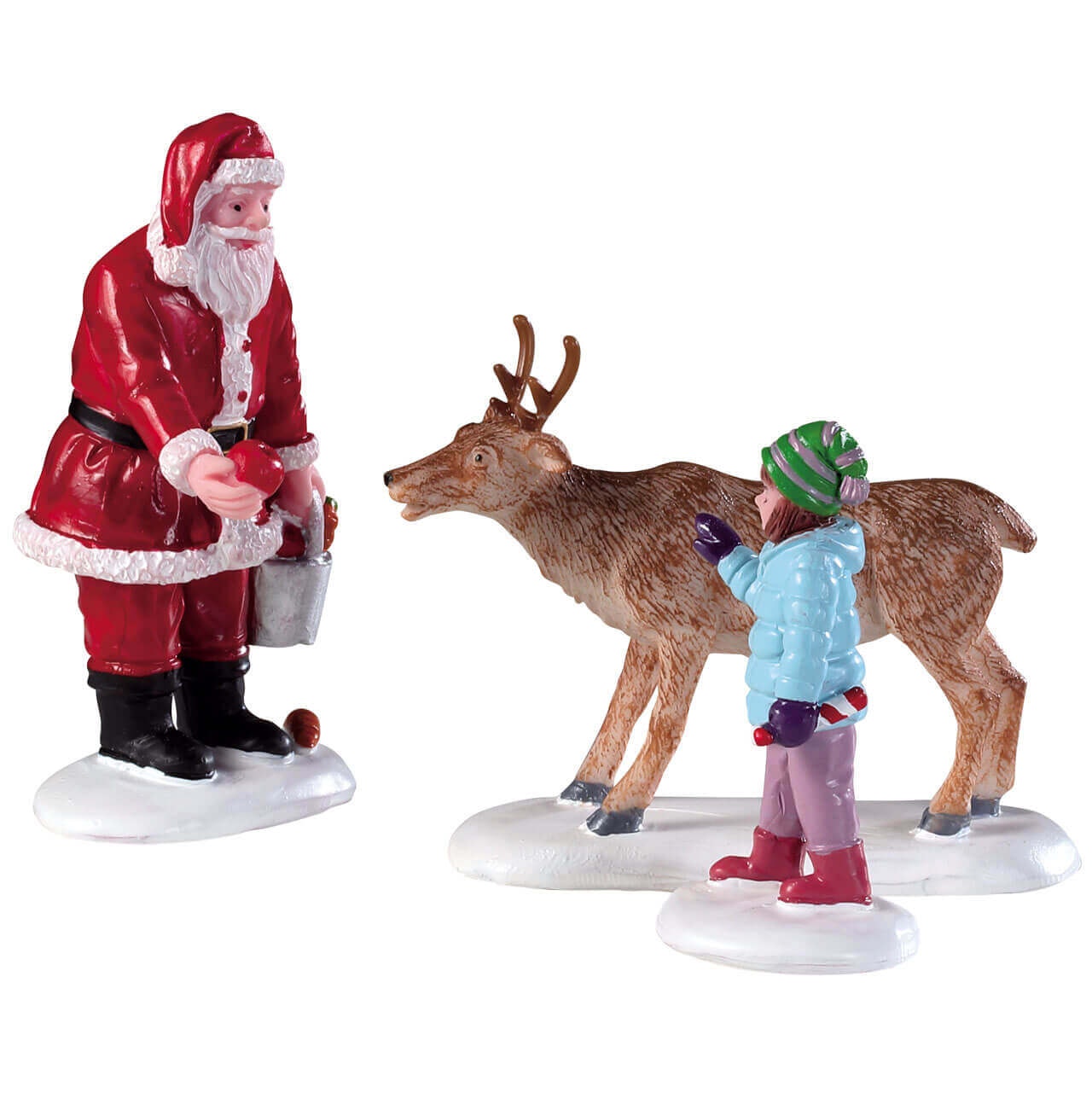 Reindeer Goodies Set of 3 - Christmas Village Treats, 3-Piece