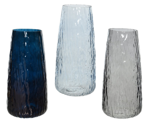 <p>Wave texture glass vase&amp;</p>