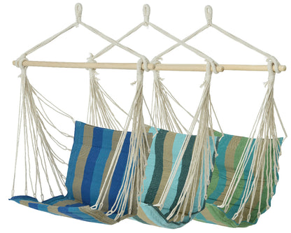 Hammock chair 3 assorted colors in 100% FSC cotton