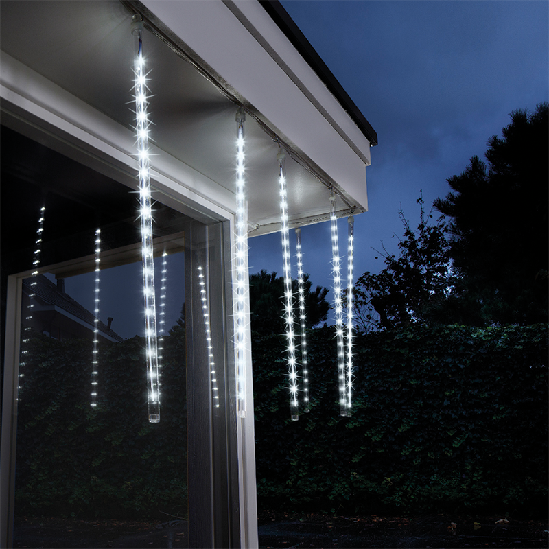 Christmas lights icicle 216 Led 2 meters cold white