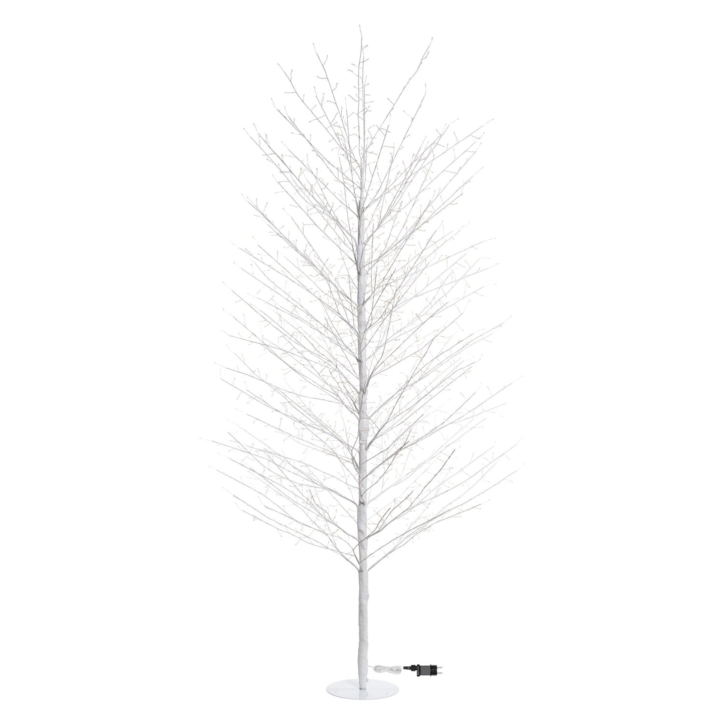 LIME TREE Branch White H230cm 1560 MicroLED FlashLED 4m+ø115xH230cm Christmas Lights