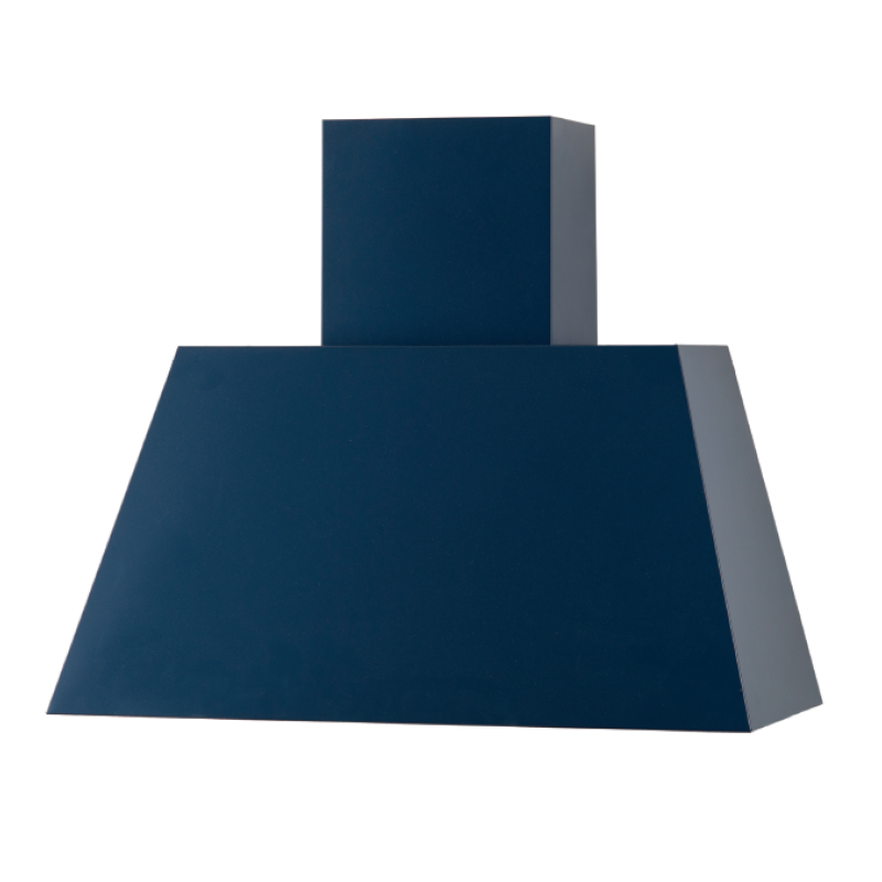 MARILYN extractor hood in midnight blue stainless steel 80 cm