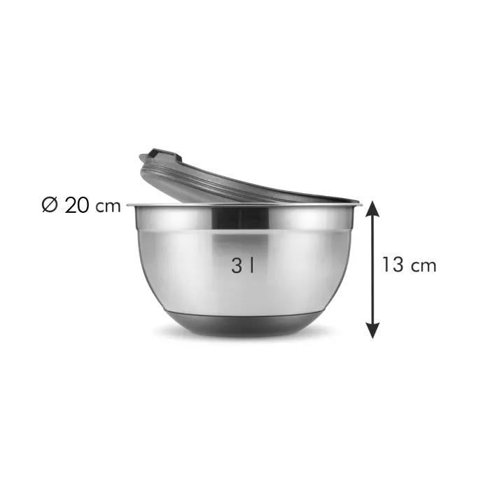 GrandChef Schüssel mit Deckel D20 cm – 3L