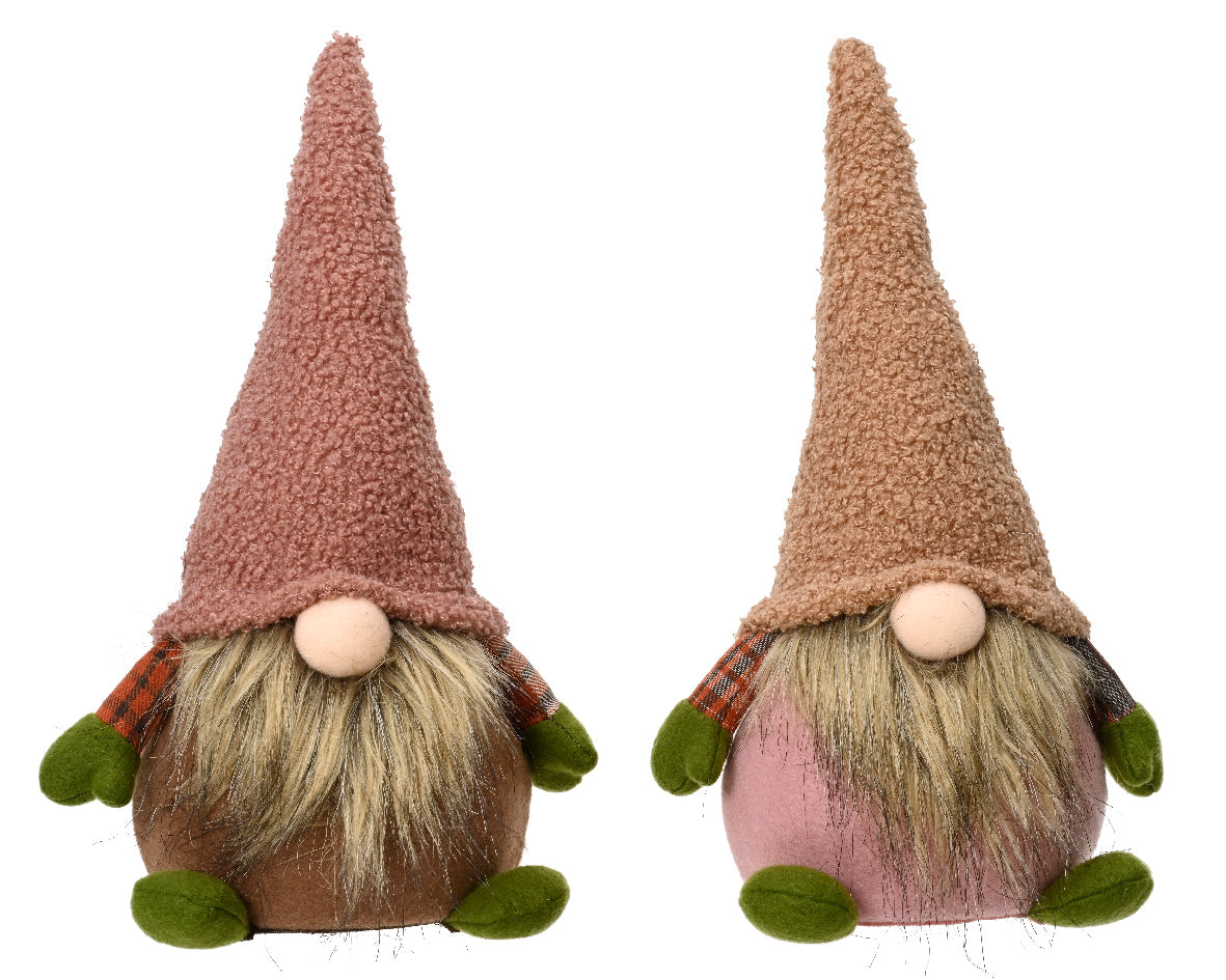 Christmas Gnome Polyester Decoration - Assorted Colors - 16 x 10 x 30 cm