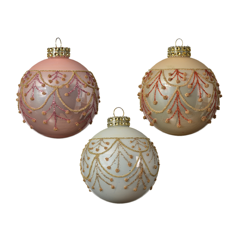 Bolas navideñas surtidas Ø8 cm