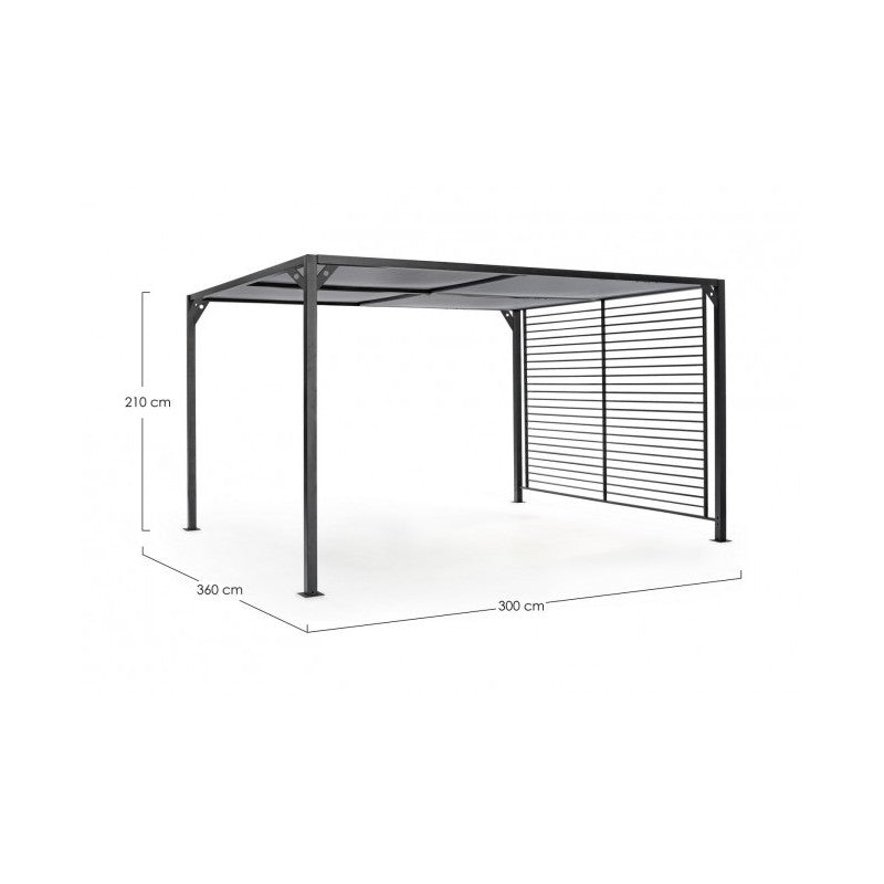 Antracit Gazebo Noah 3x3,6 m