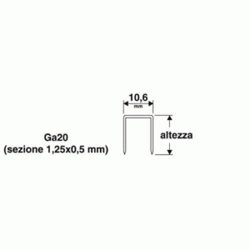 Heftklammern 10 mm 1000 Stück für Valex-Hefter/Nagler