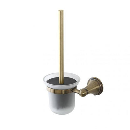 Bronzed wall-mounted toilet brush holder Athena series