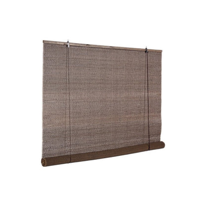 Dora curtain in dark brown bamboo 150x260cm