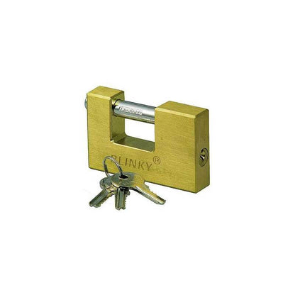 Flashing padlock for heavy shutters in brass mm. 50