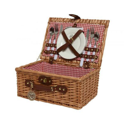 Wicker knife and fork picnic set