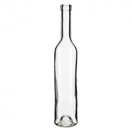 Glass Bottle For Distillates 'Bordolese Primavera Ecova'' 500 Ml - White Color