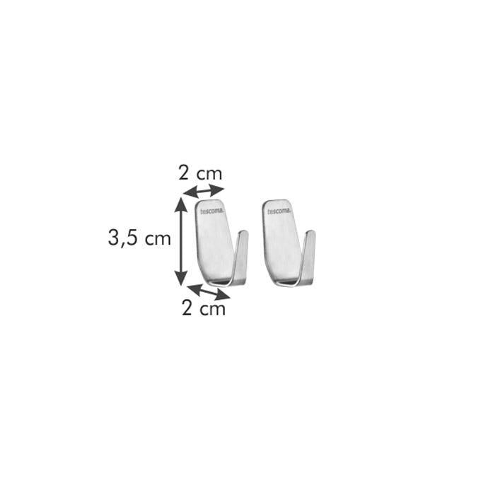 Set mit 2 kleinen Presto-Haken aus Edelstahl