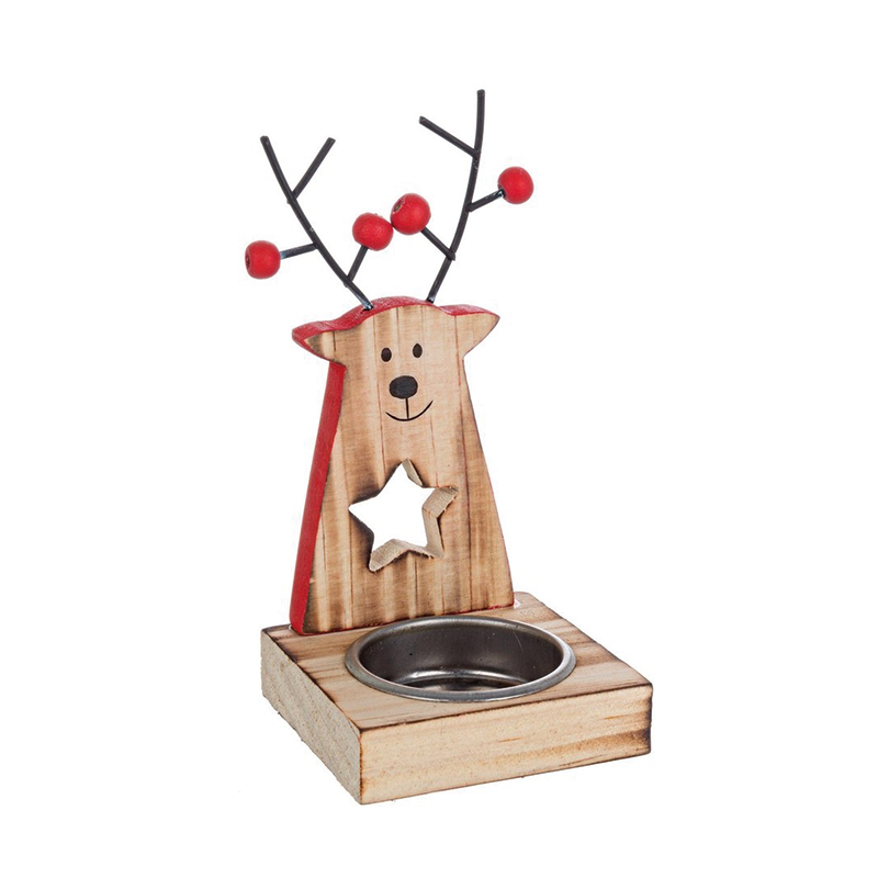 Star reindeer candle holder