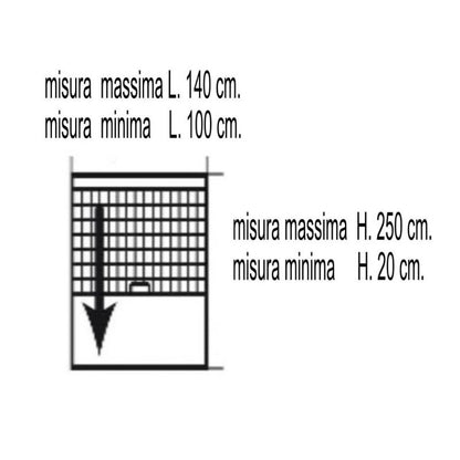 IRS-CE vertikaler Roll-Insektenschutz 140x250 cm Braun