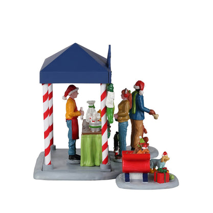 Santa Claws & Paws Set of 3 - Christmas Village Santa Claws and Paws