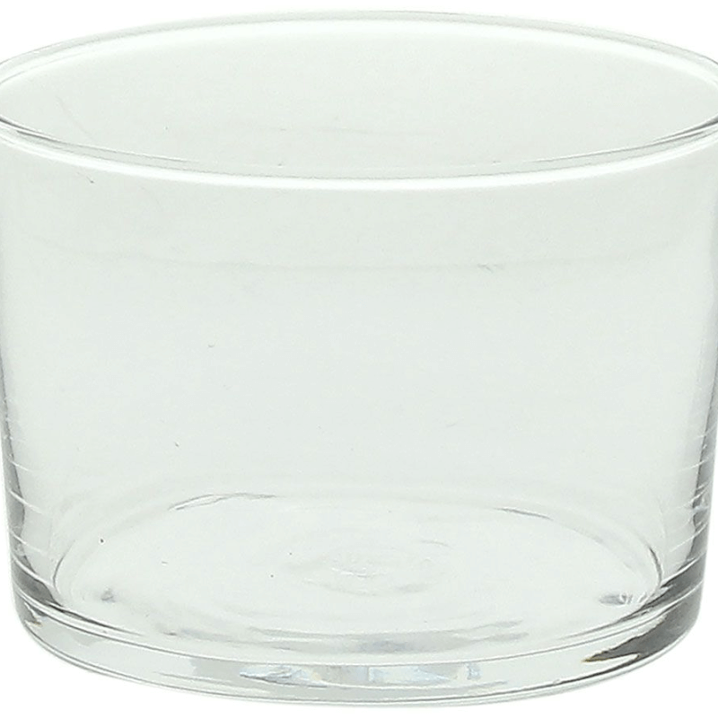 Set 3 transparente Glasgläser 210 cc transparentes Glas