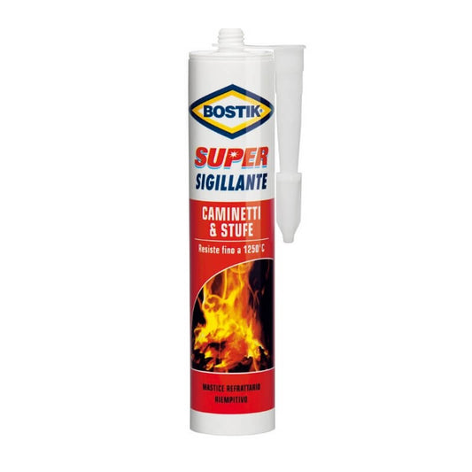 Bostik refractory sealant for fireplaces and stoves - 530 gr putty d2025