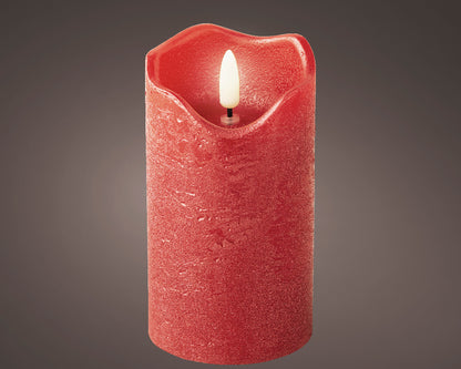 Wave-shaped LED Candle in Stable Wax for H 13 x Ø 7 cm