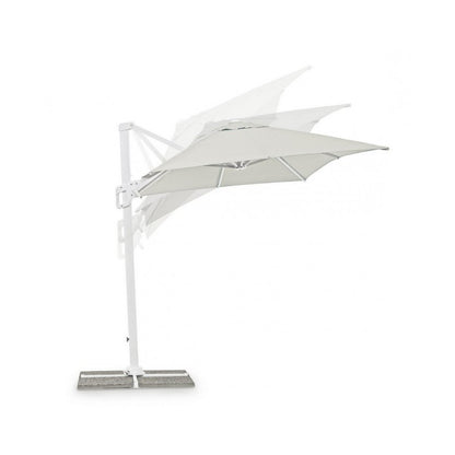 Eden white-natural arm umbrella 2x3 m