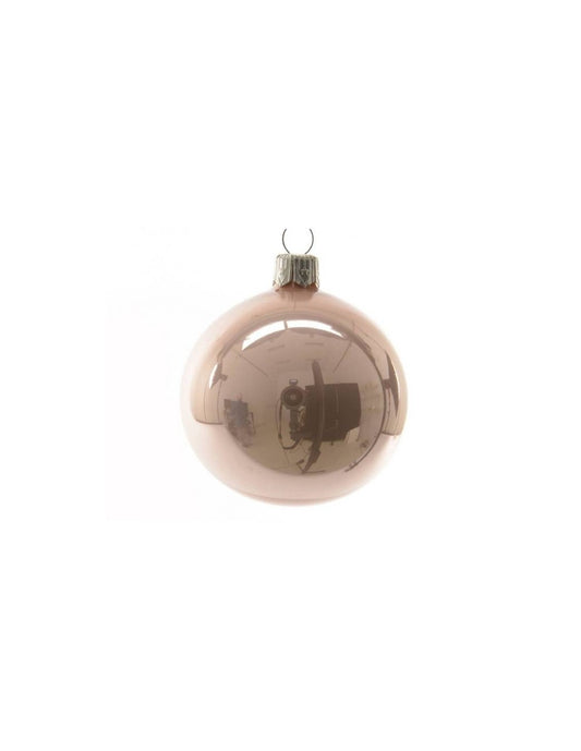 Adorno para árbol de Navidad bola de cristal 8 cm