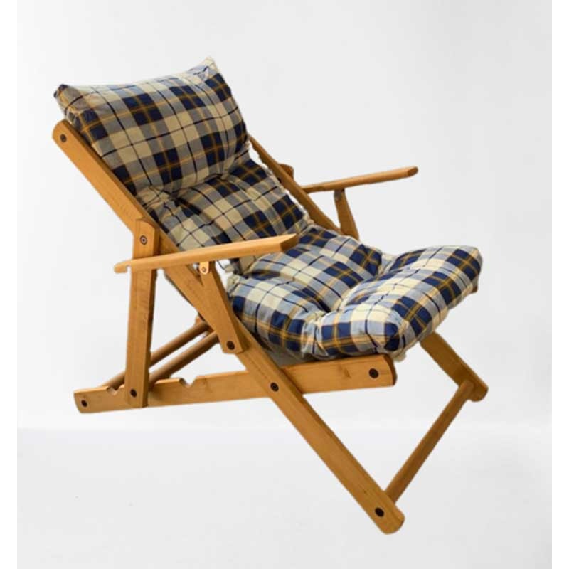 Adjustable wooden relax armchair