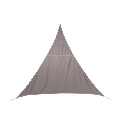 Triangular Awning 5x5x5 m in Waterproof Fabric - Color: Dove Gray