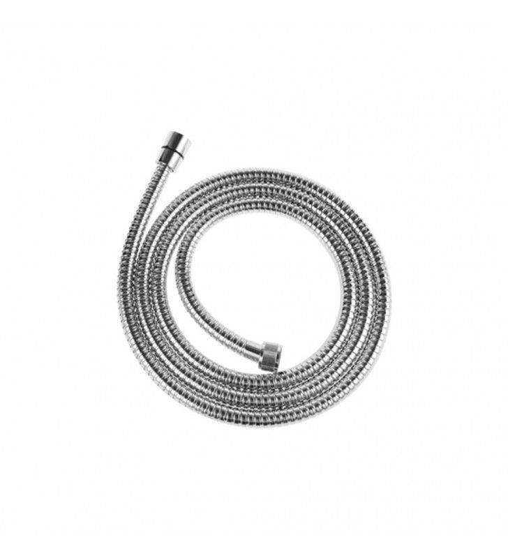 Steel shower hose with double coupling 200 cm.