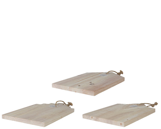 Wooden Mango Cutting Board Set - 3 Pieces - 38 x 25 x 2 cm