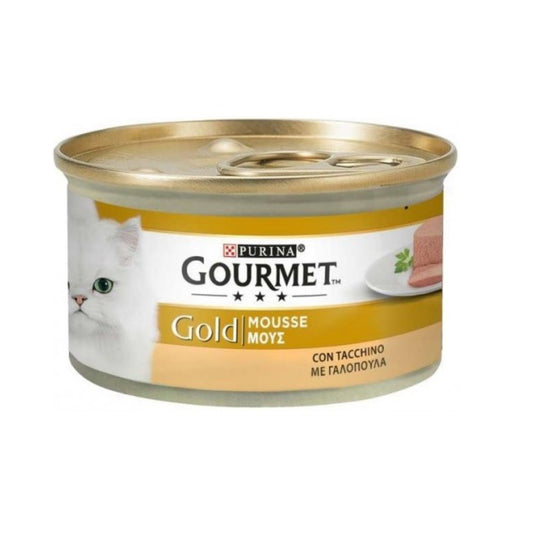 Mousse Gourmet Gold con Pavo Purina 85 gramos