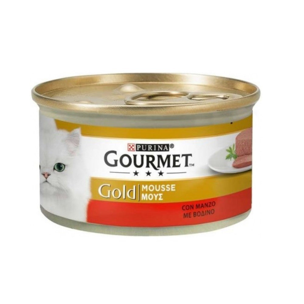 Mousse Gourmet Gold con Ternera Purina 85 gramos